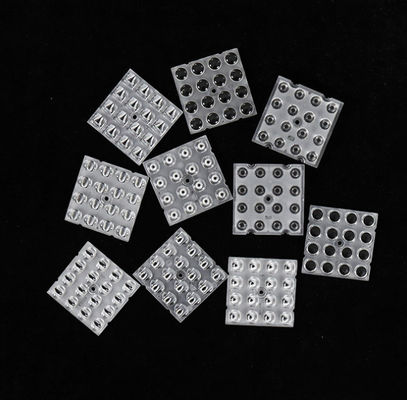 SMD3030 50x50mm 16in1 15 degrés séries de lentilles d'épissage flexibles pour l'éclairage de rue et de zone