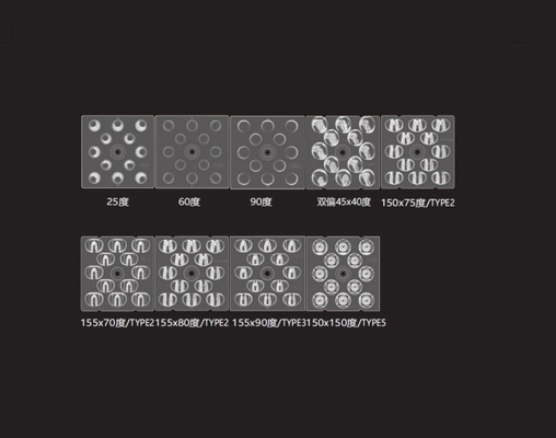 Multilens Array 12in1 type I LED 3030 Street Light Lens 50x50mm