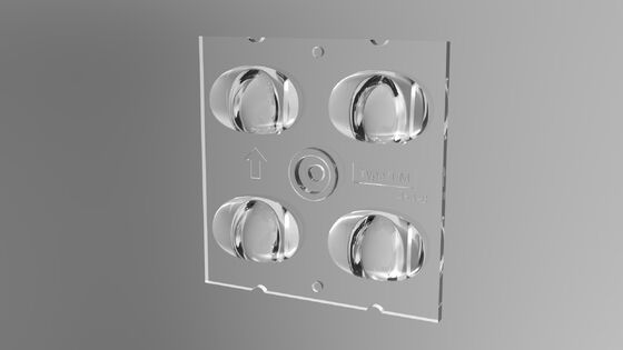 Lentilles lumineuses à LED personnalisables 3030x4 avec angle de faisceau T2M-B pour l'éclairage extérieur